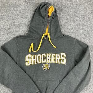 Three Square Wichita State Shockers Hoodie Mens Large Gray Pullover College Logo